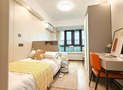 独栋·城投橙寓 春华社区店 朝南有阳光全明双床·不收中介费·免费健身房38平 开间_城投橙寓(滨江区)租房