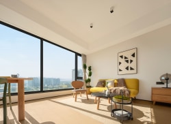 独栋·星寓 麒麟中央公园店 【特惠手慢无】轻奢阳光房/仁恒服务式公寓/隔音升级/包网费/免物业费/停车可以包月/随时约看/宠物友 1室1厅_星仁路租房